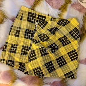 Zara Basic Retro Plaid Skort